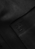 Boss Movitz Leather Jacket Black