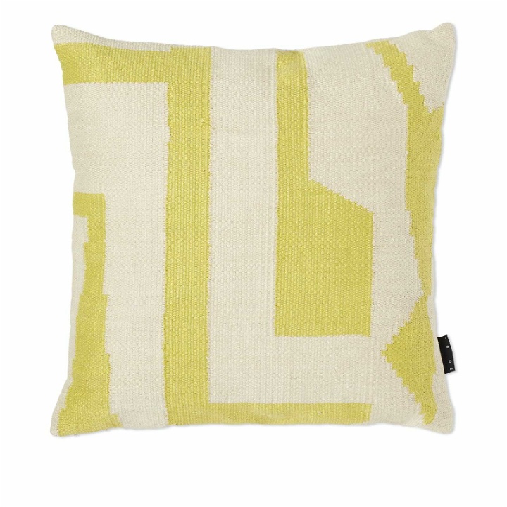 Photo: The Conran Shop Lyne Cushion Cover in Chartreuse 