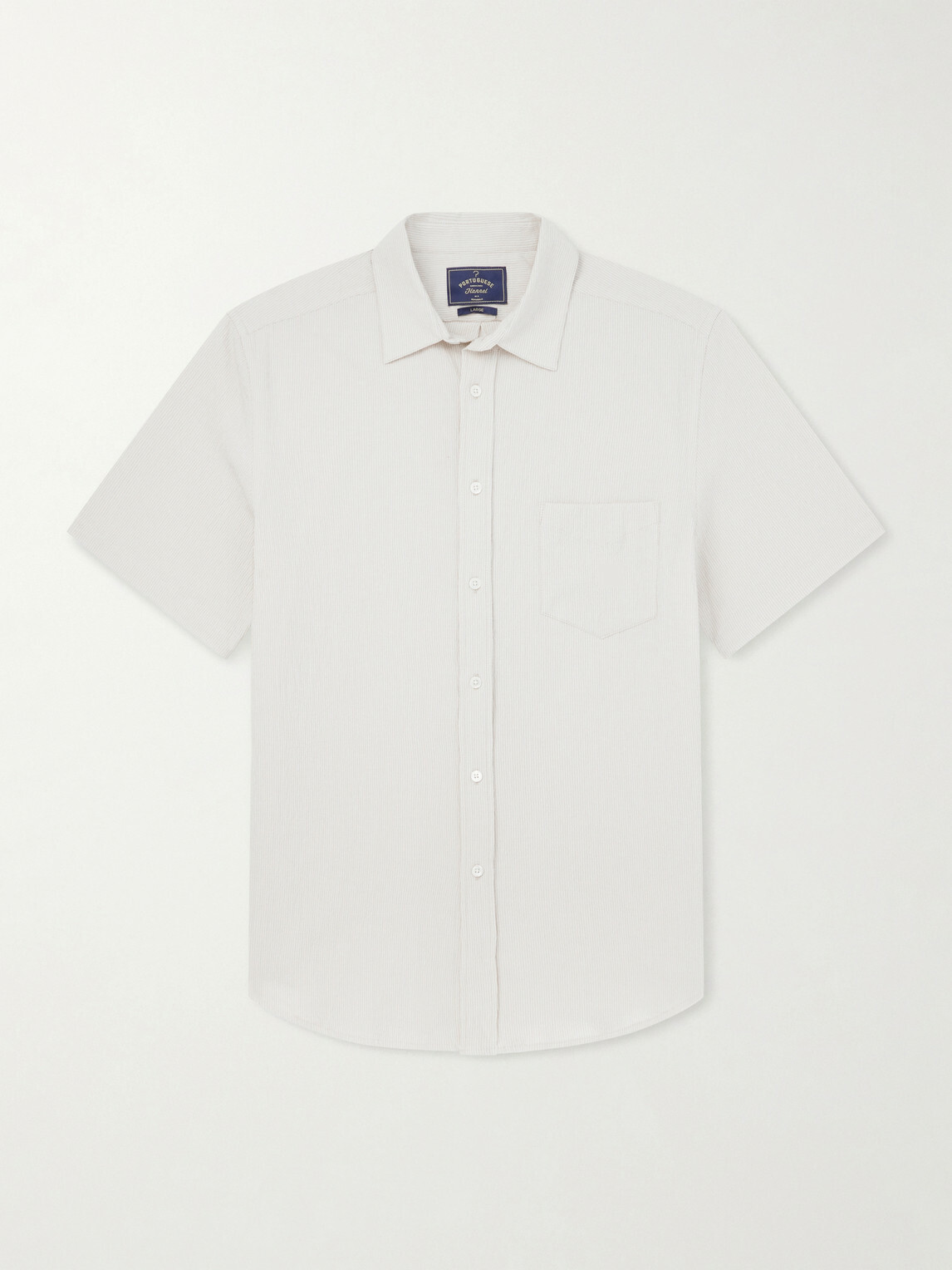 Portuguese Flannel - Theme Textured Cotton-Blend Shirt - Neutrals