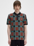 Fred Perry   Polo Shirt Brown   Mens