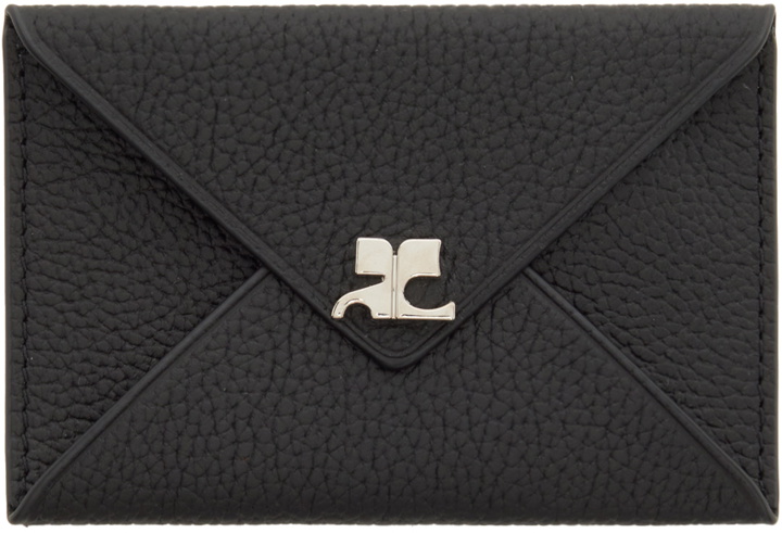 Photo: Courrèges Black Envelope Leather Card Holder