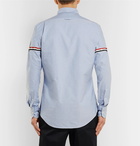 Thom Browne - Slim-Fit Button-Down Collar Grosgrain-Trimmed Cotton Oxford Shirt - Men - Light blue