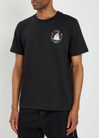 Casablanca Casaway Printed Cotton T-shirt Black