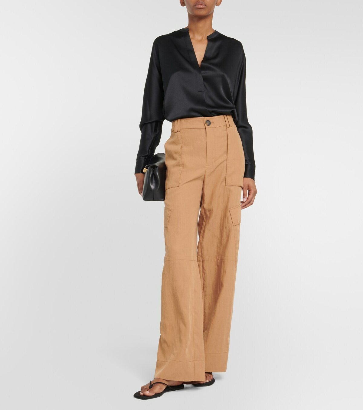 Vince Mid-rise wide cargo pants Vince