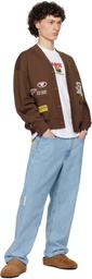 AAPE by A Bathing Ape Brown Main Cardigan
