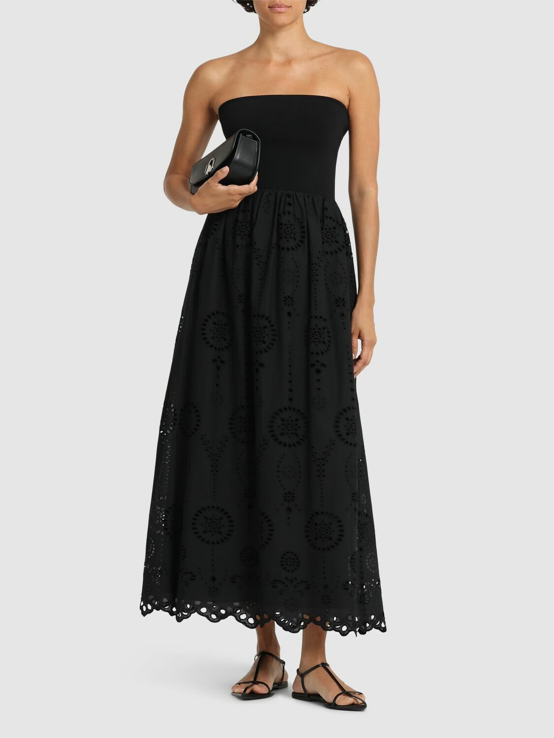 MATTEAU Embroidered Strapless Long Dress Matteau