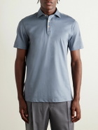 Boglioli - Cotton-Jersey Polo Shirt - Blue
