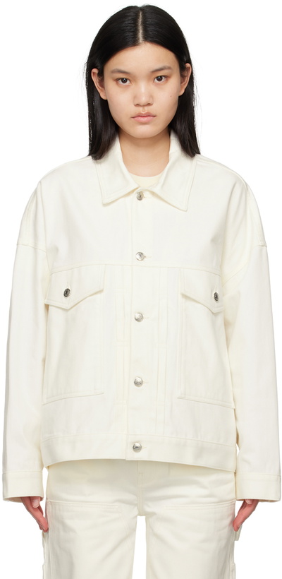 Photo: Maison Kitsuné Off-White Trucker Denim Jacket