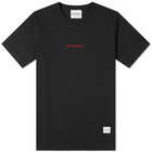 MKI Men's Embroidered Logo T-Shirt in Black/Red