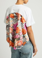 3.1 Phillip Lim Floral-print Cotton-blend T-shirt White And Multi