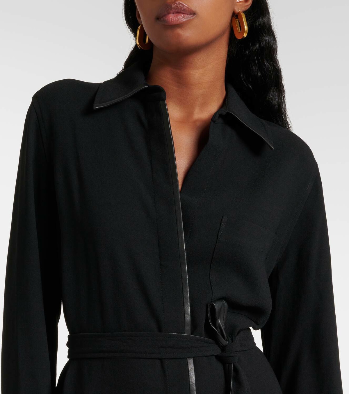Vince Belted midi dress