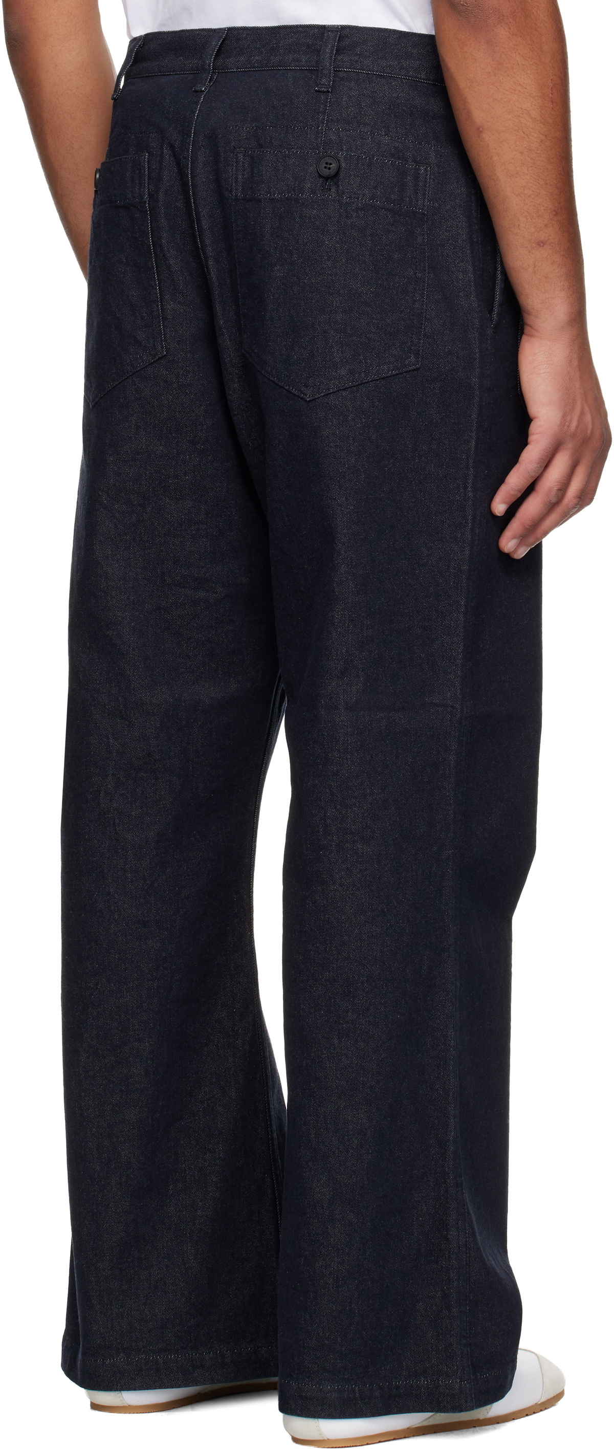 Comme des Garçons Homme Navy Cotton Reactive Denim Jeans