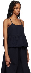 Comme des Garçons Comme des Garçons Navy Peplum Camisole