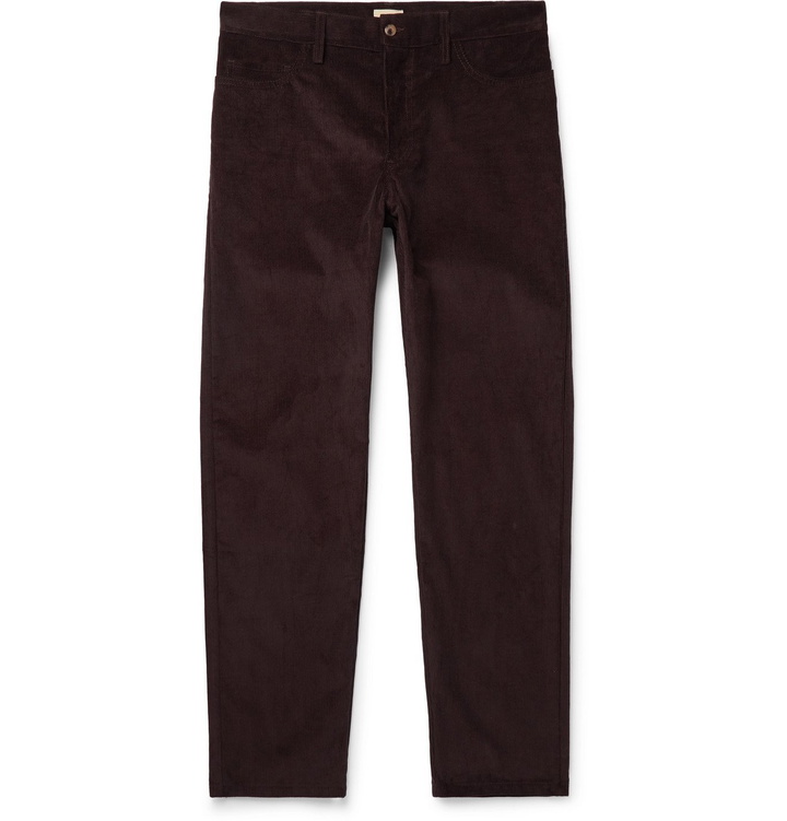 Photo: De Bonne Facture - Cotton-Corduroy Trousers - Brown