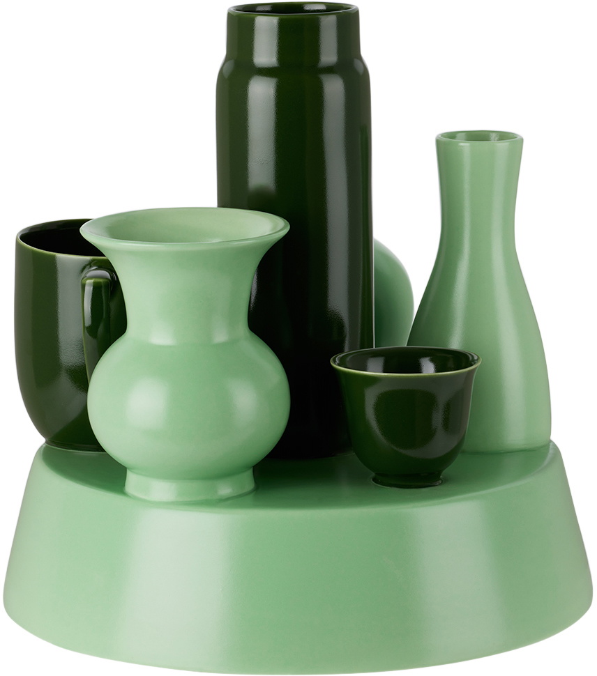 POLSPOTTEN Green Hong Kong Vase