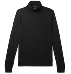 Hugo Boss - Virgin Wool and Silk-Blend Rollneck Sweater - Men - Black