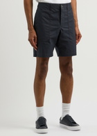 PS Paul Smith Cotton-blend Poplin Shorts Navy