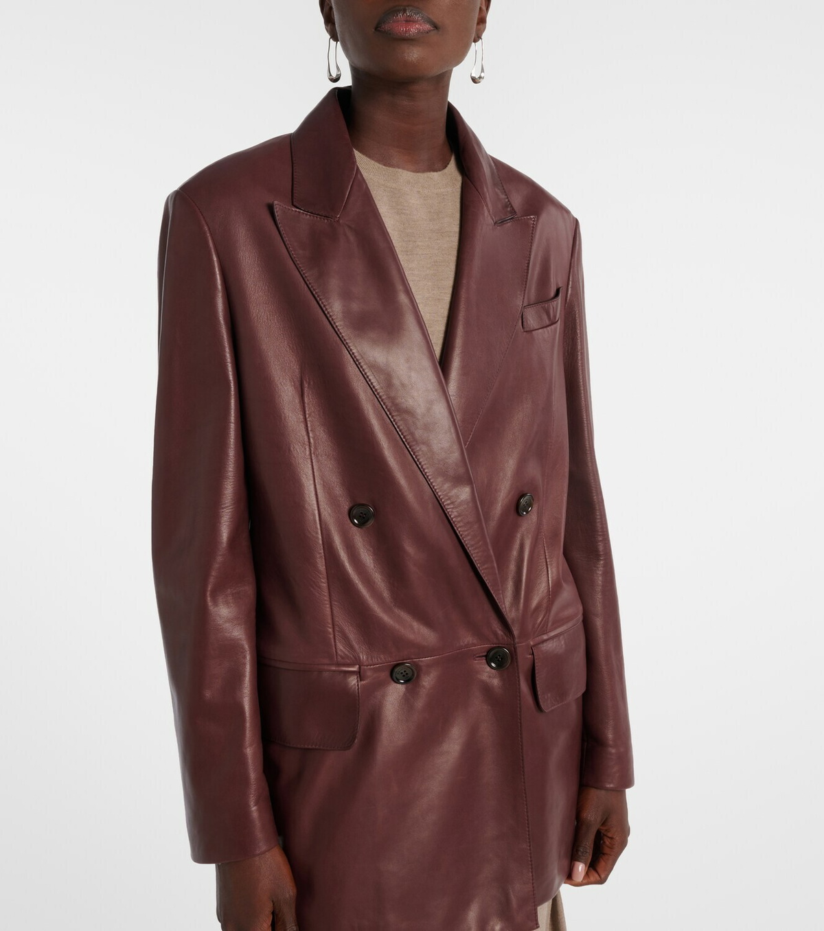 Max Mara Duse leather jacket