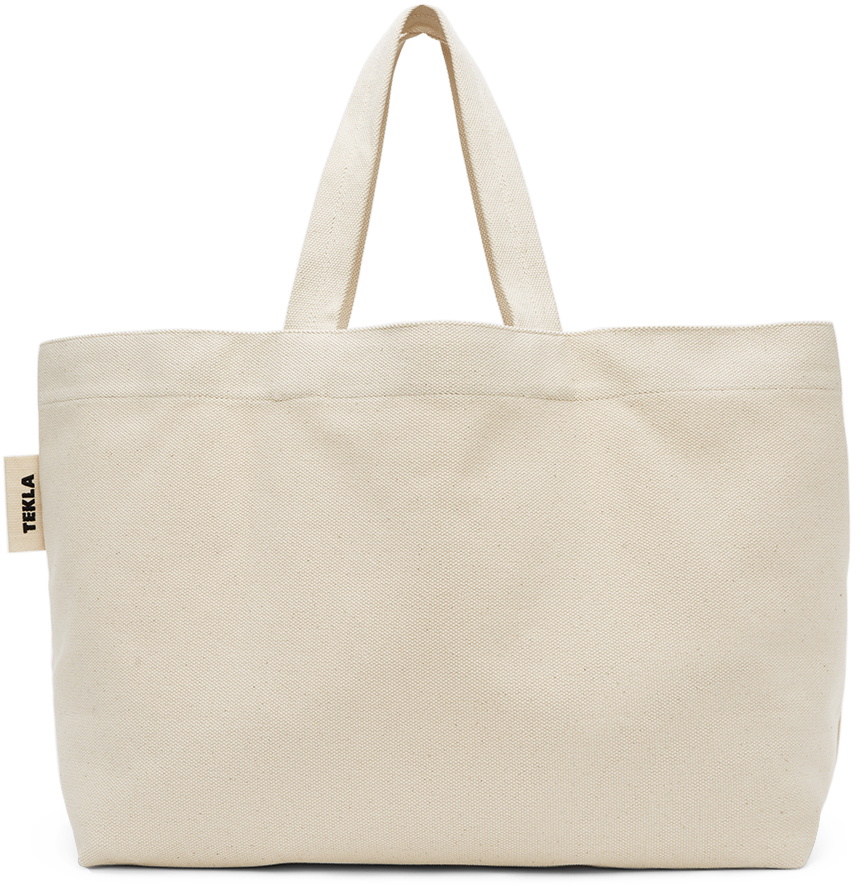 Tekla Off-White Canvas Tote Tekla Fabrics