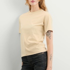 Auralee Women's High Twist Cotton Jersey T-Shirt in Light Beige