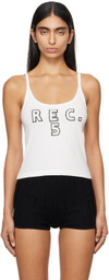 Bode White Chantale Tank Top
