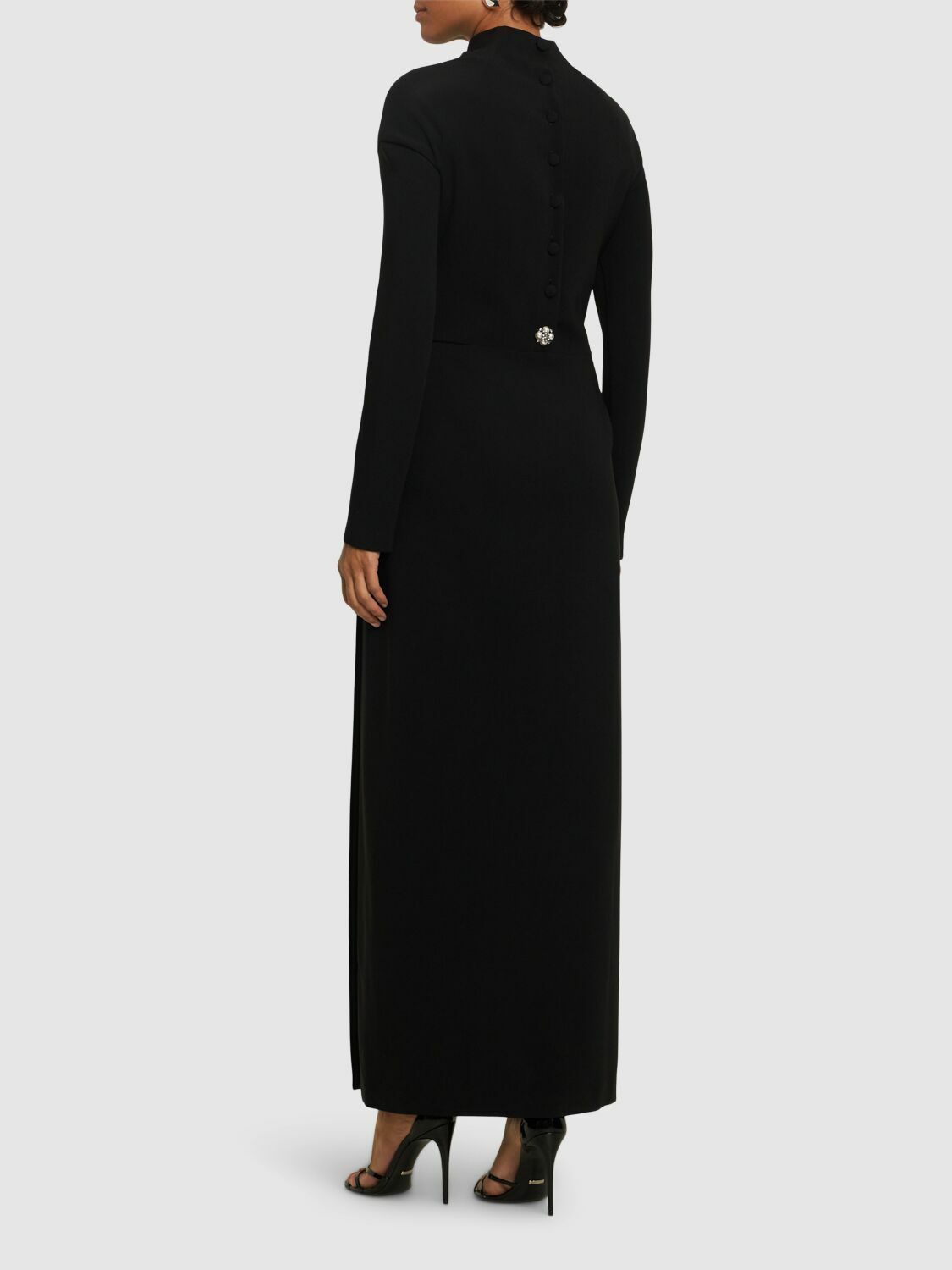 chinese dress ladies Versace Asymmetric Neck Dress