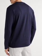 Altea - Cotton and Cashmere-Blend Jersey T-Shirt - Blue