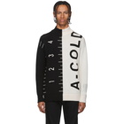 A-Cold-Wall* Black and White Logo Jacquard Sweater