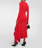 Y/Project Asymmetric jersey maxi dress