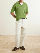 Inis Meáin - Linen Polo Shirt - Green