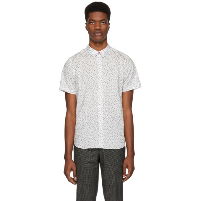 Photo: PS by Paul Smith White Floral Slim Shirt