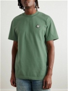 Moncler Genius - Palm Angels Logo-Appliquéd Cotton-Jersey T-Shirt - Green