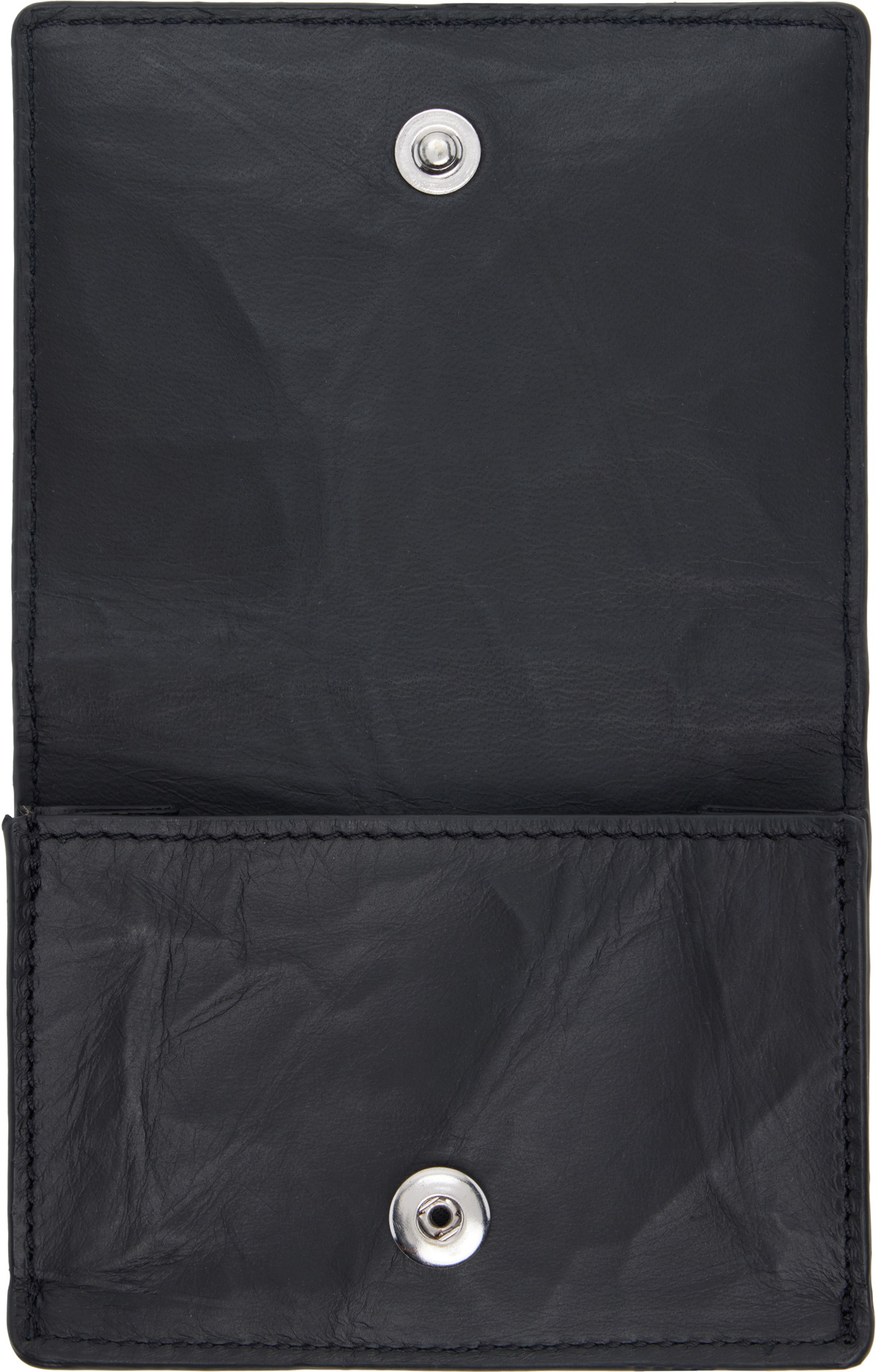 Y-3 Black Leather Card Holder