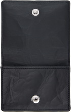 Y-3 Black Leather Card Holder