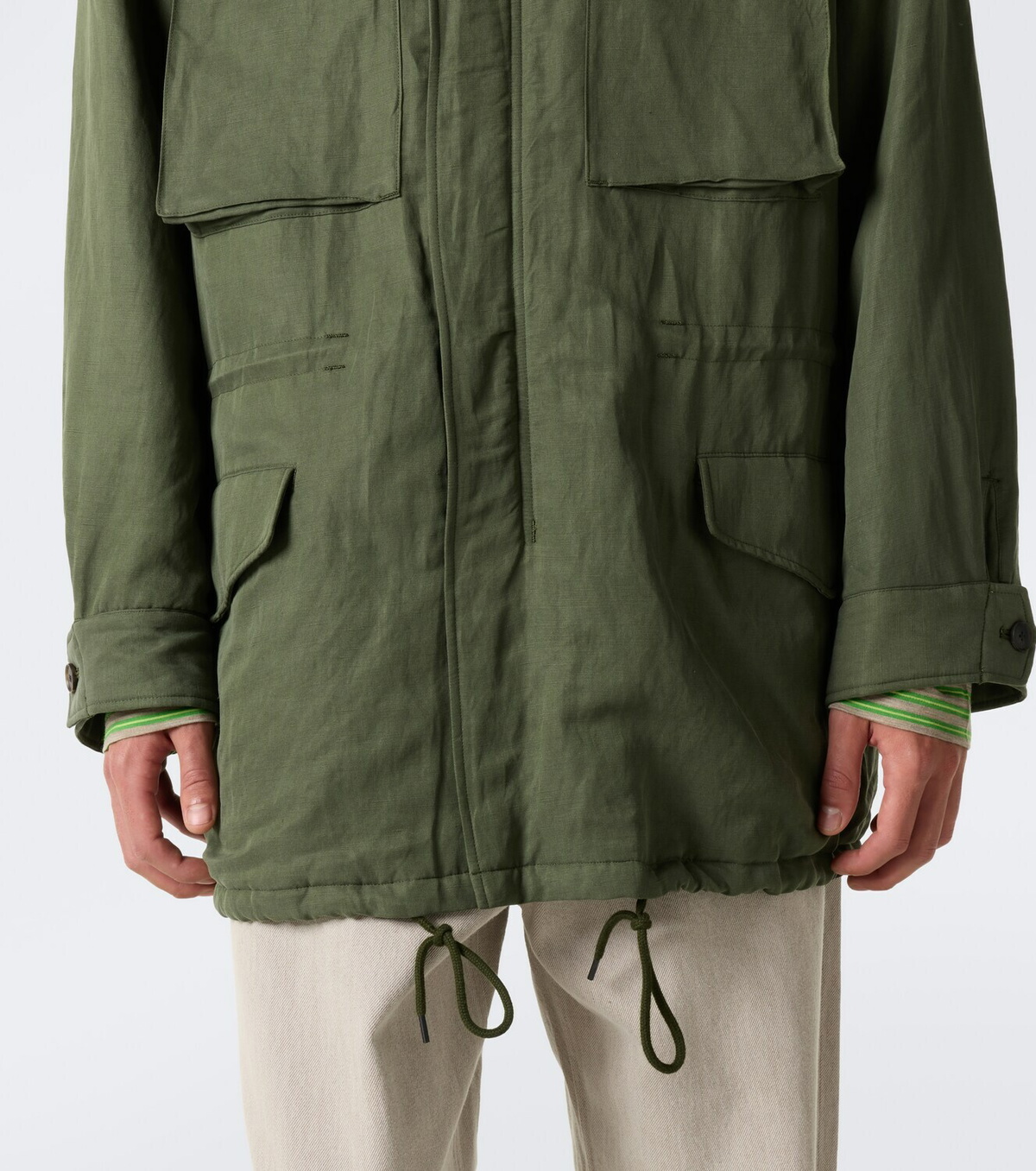 Auralee Silk and linen field jacket