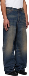 VETEMENTS Navy Spiral Jeans