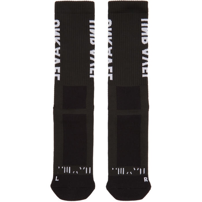 Photo: Unravel Black Sideway Mid High Socks