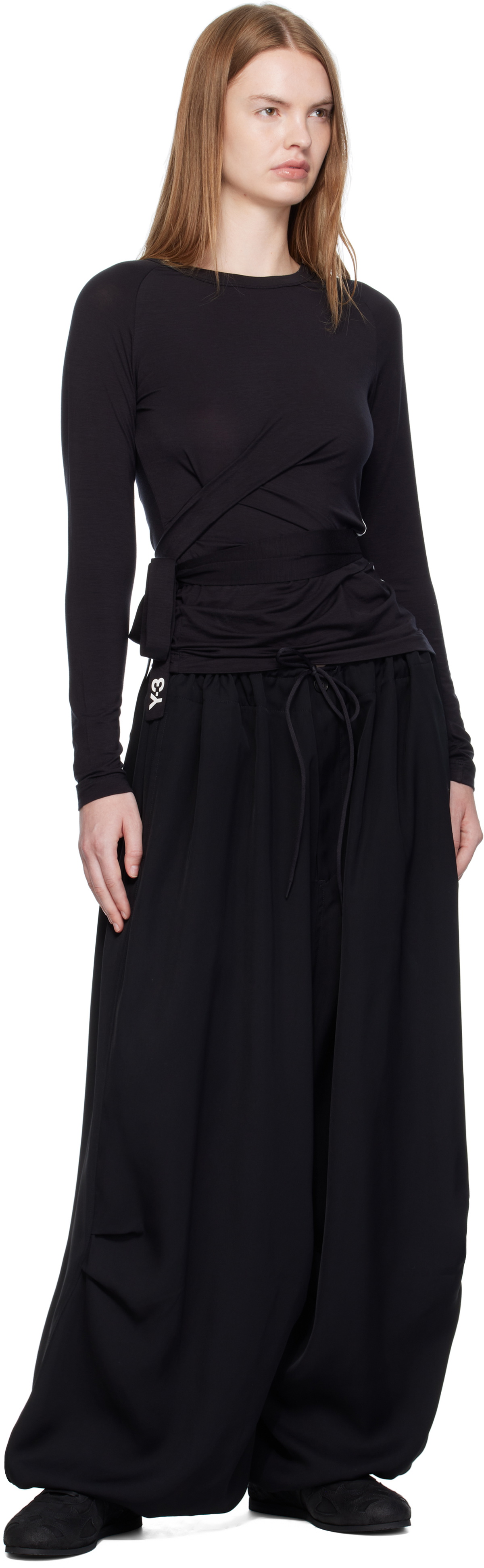 Y-3 Black Long Sleeve T-shirt