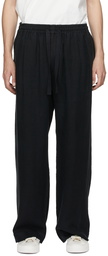 COMMAS Black Linen Trousers