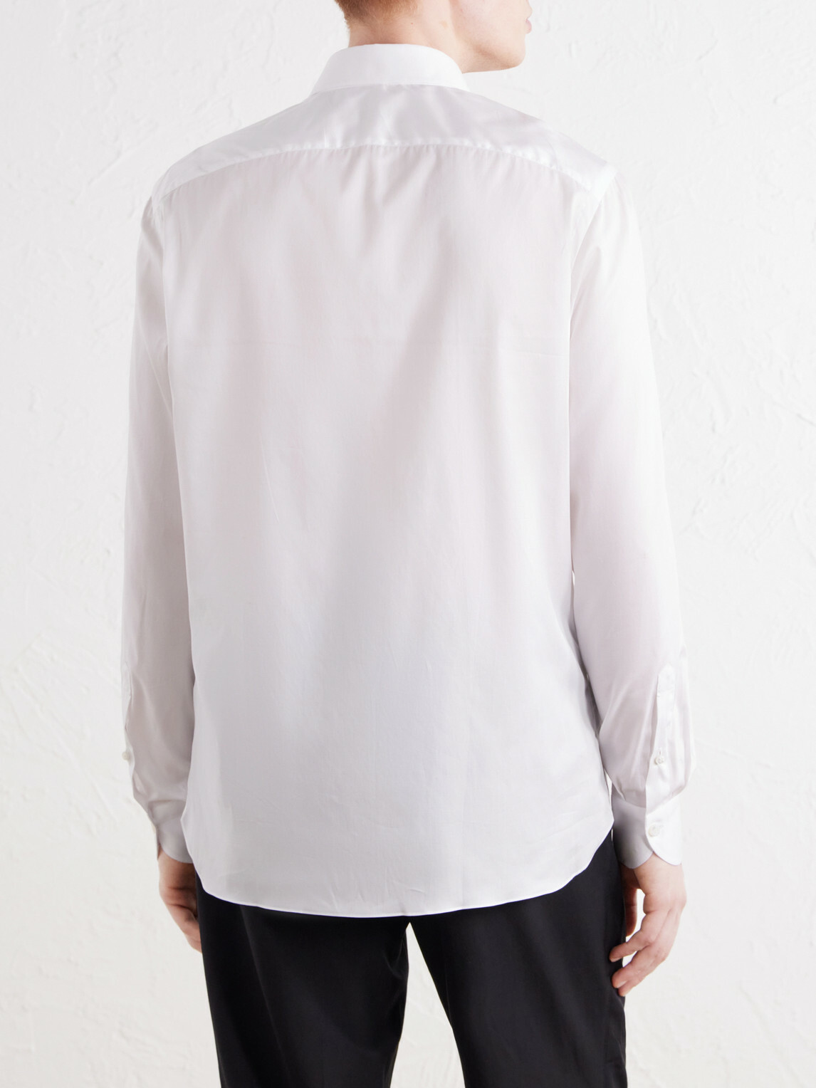 Rubinacci - Cutaway-Collar Cotton-Twill Shirt - White