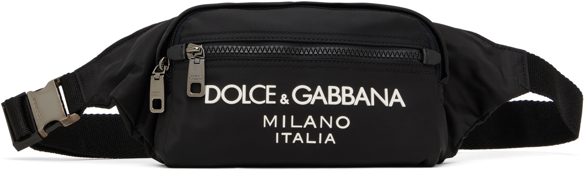 Dolce&Gabbana Black Small Nylon Belt Bag