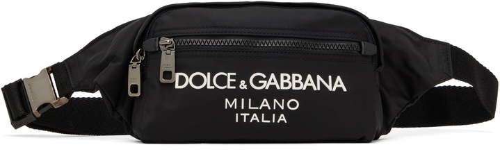 Photo: Dolce&Gabbana Black Small Nylon Belt Bag