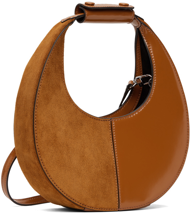 Staud Brown Mini Moon Split Bag Staud