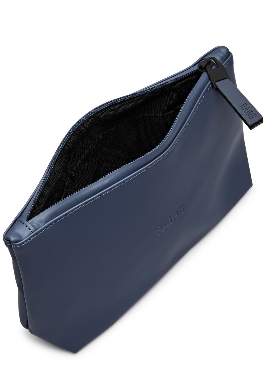 【関税込み】Cosmetic Bag W3 Pouch - RAINS - Synthetic - Blue Rains Cosmetic W3 Rubberised Pouch - Blue - One Size Rains