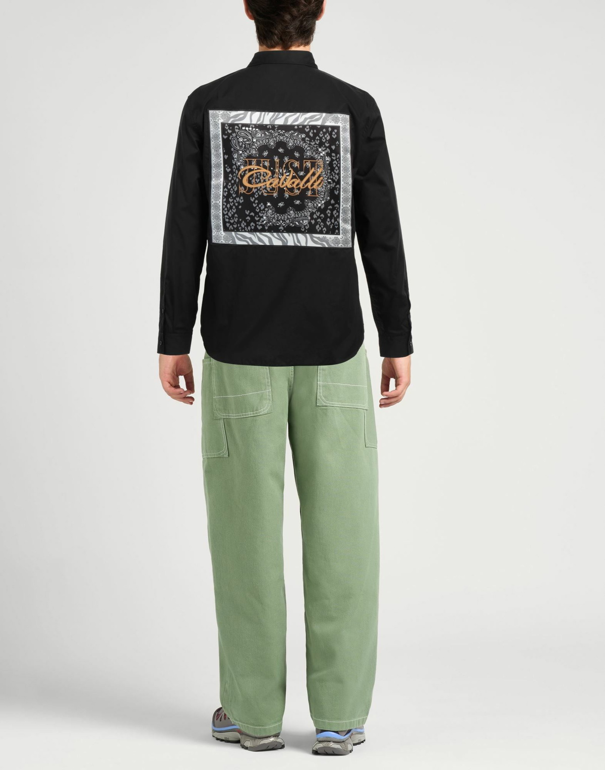 Just Cavalli Mens Shirt in Black