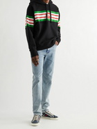 GUCCI - Logo-Print Cotton-Jersey Hoodie - Black