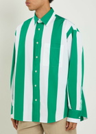 Jacquemus La Chemise Camargue Striped Cotton-poplin Shirt White