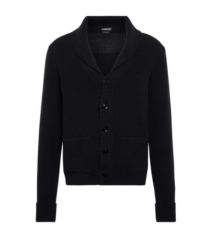 Photo: Tom Ford Ribbed-knit cashmere cardigan
