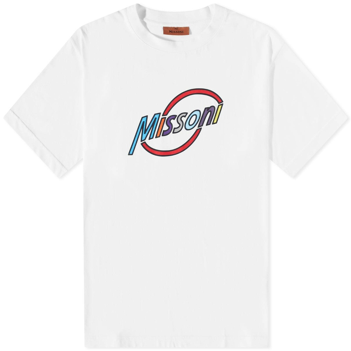 Missoni Men's Logo T-Shirt in White Missoni