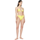 BALMAIN Yellow Triangle High Brief Bikini